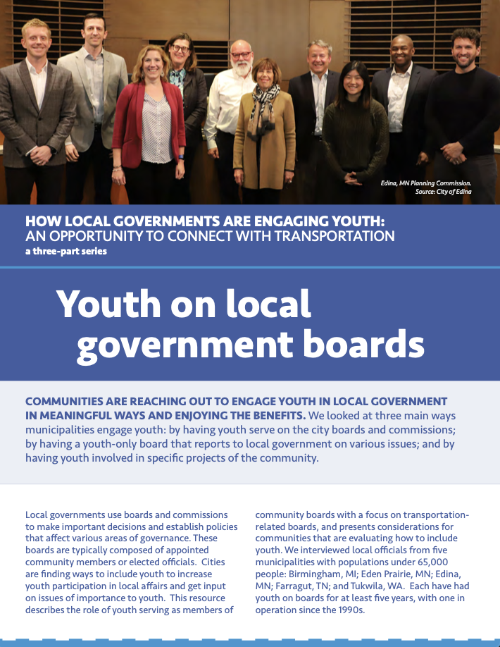 Youth on Local Government Boards cover